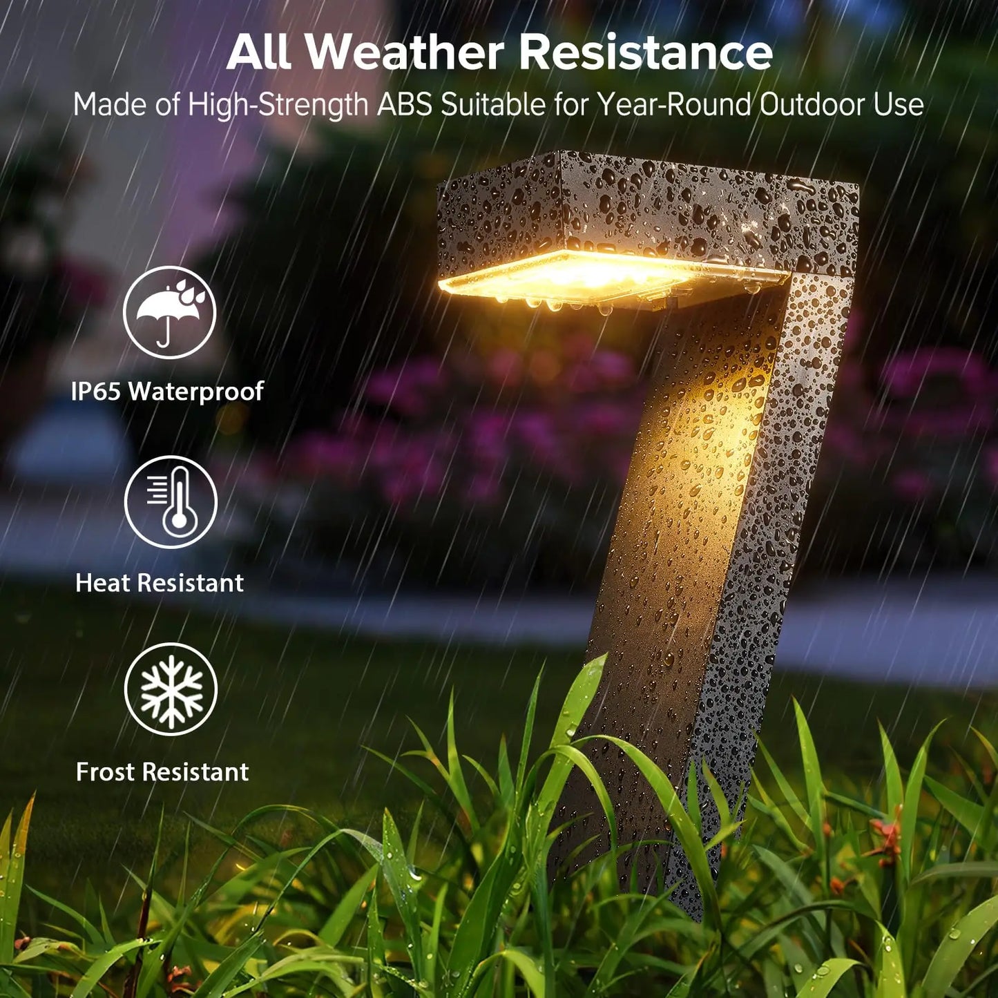 IP65 Waterproof LED Solar Path Lights For Garden Walkway Decor