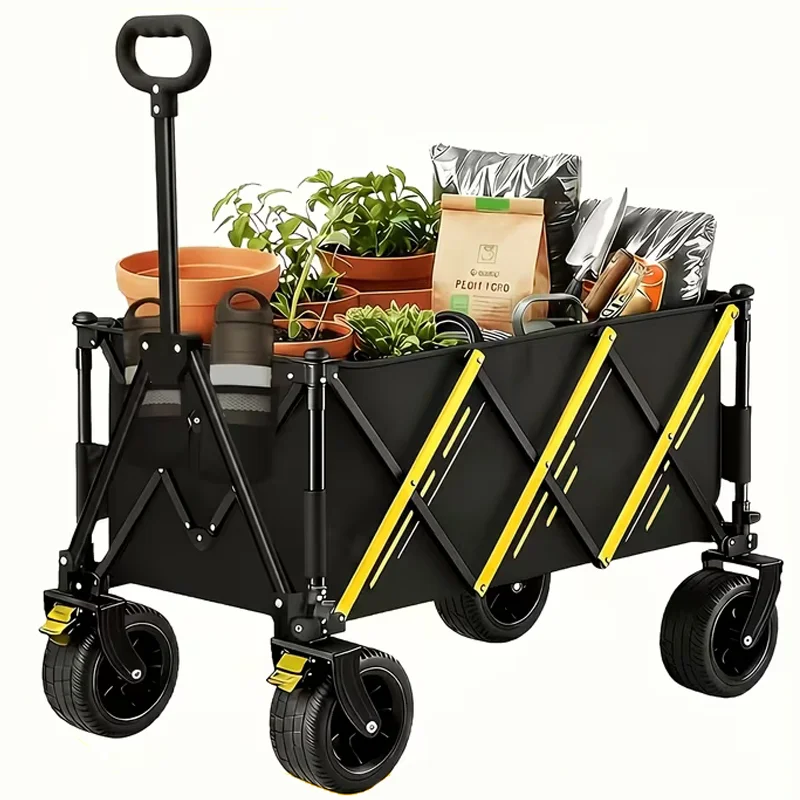Heavy Duty Folding Wagon Cart For Camping And Outdoor Use