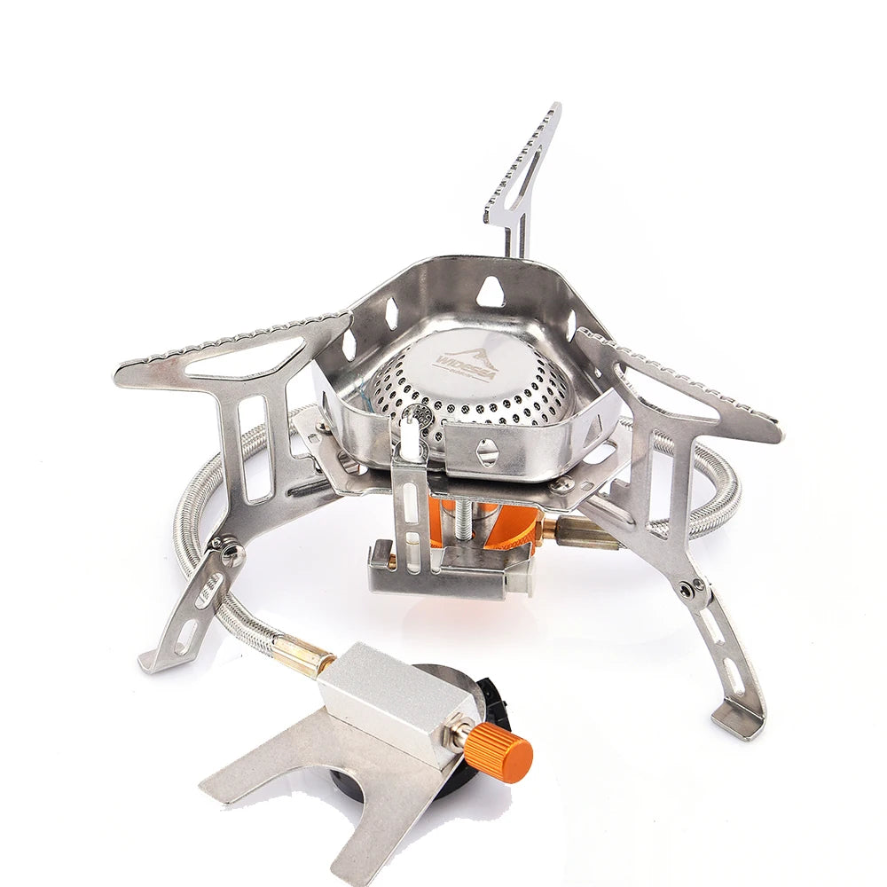 Widesea Portable Butane Camping Stove With Windproof Burner