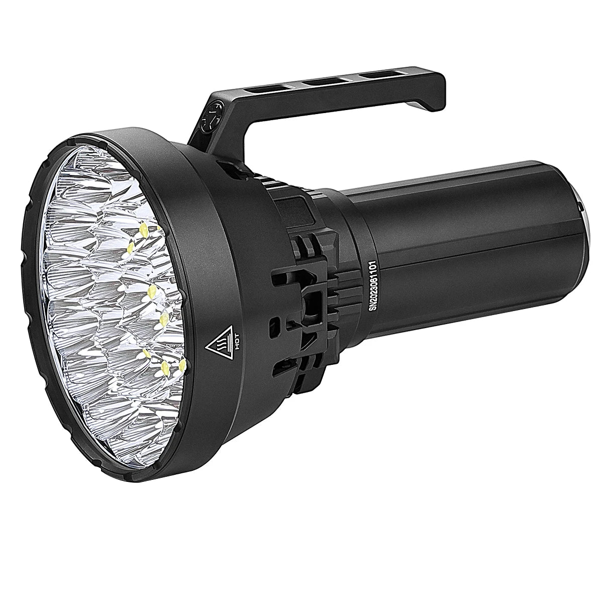 ImaLedt Ms32 200000 Lumens Rechargeable Tactical Flashlight With Cooling Fan