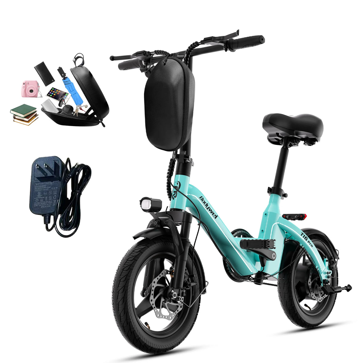 Bodywel Folding Electric Commuter Bike With Dual Disc Brakes