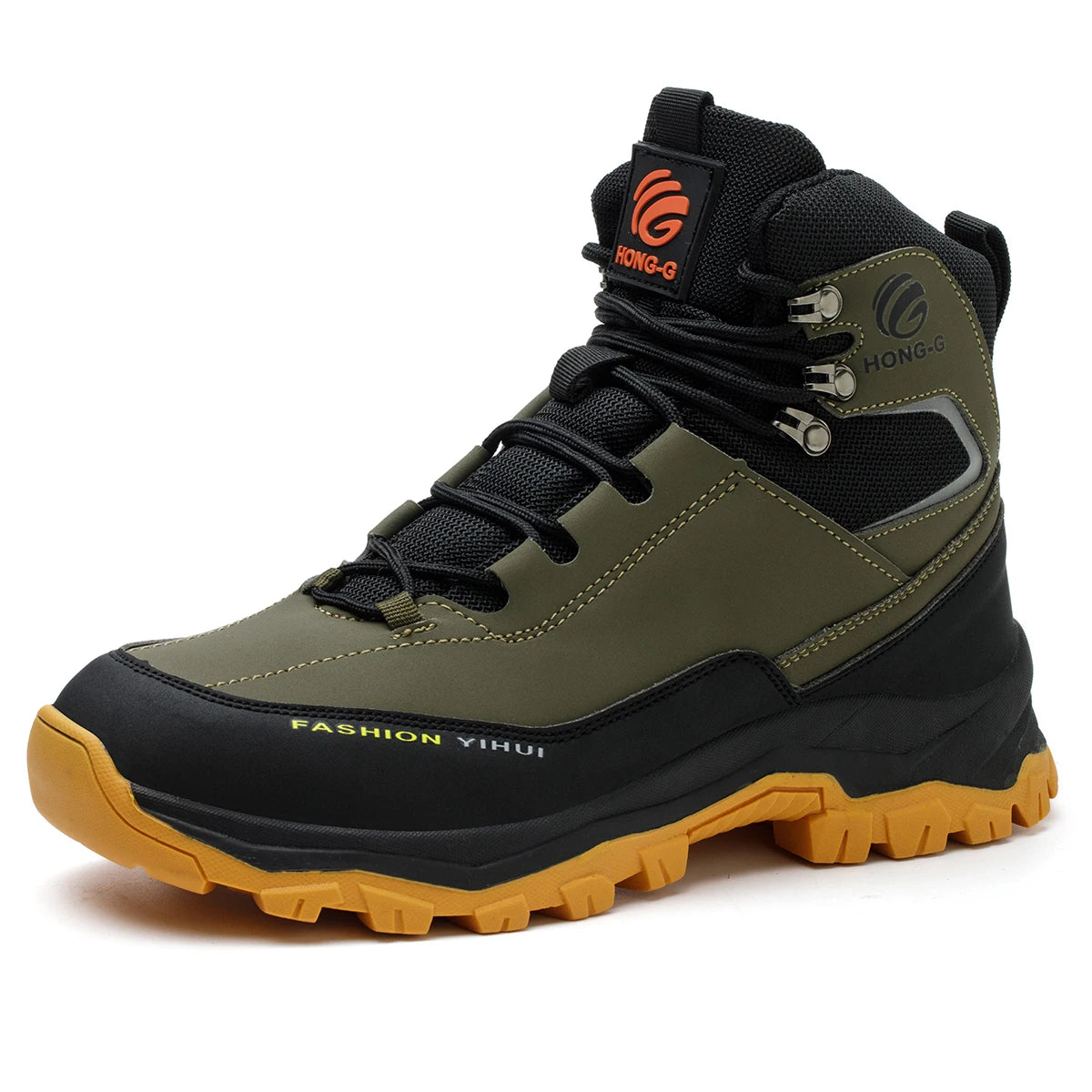 Veigar Men Antipuncture Steel Toe Safety Work Boots