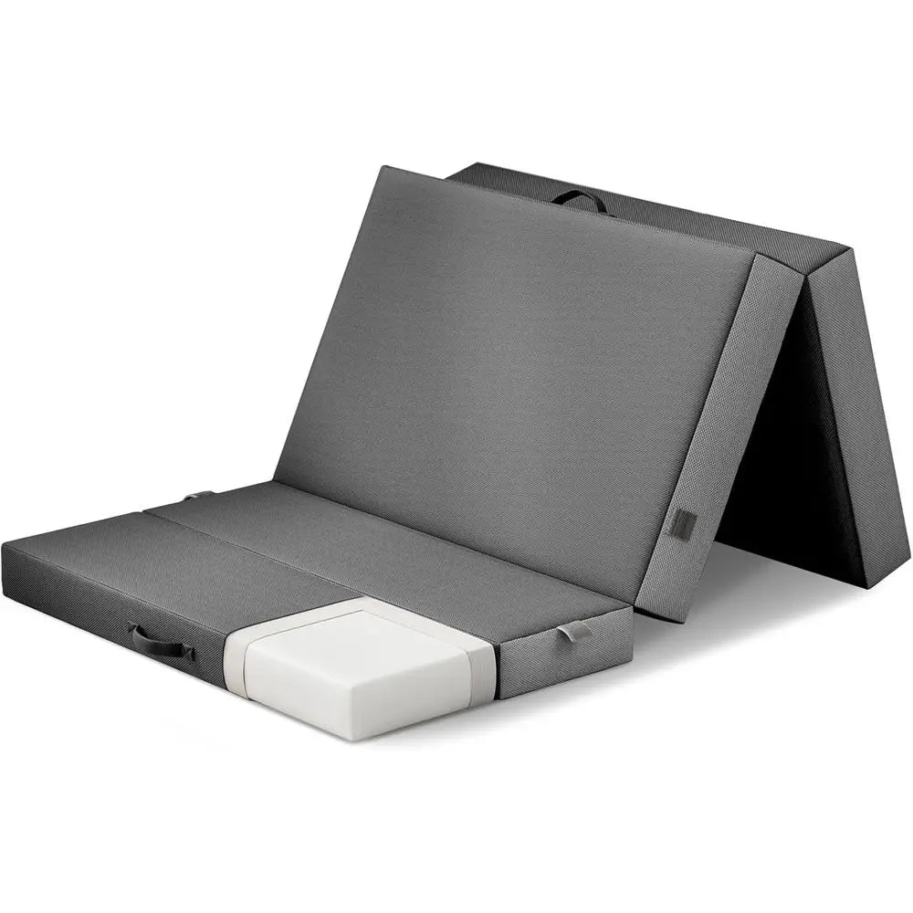 4 Inch Twin olding Mattror loor and Traveling with Removable Cover - Lightweight and Portable Mattror Adults & Kids - Compact an