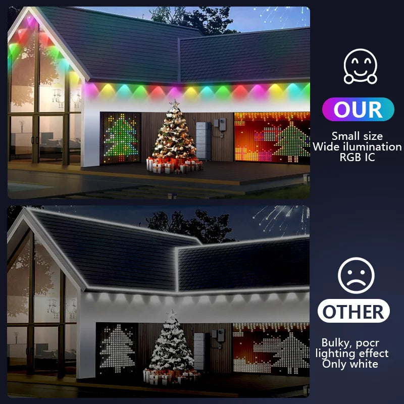 MIMIRGB Smart Permanent Outdoor RGBIC Lights With Scene Modes