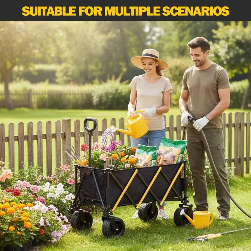 Heavy Duty Folding Wagon Cart For Camping And Outdoor Use