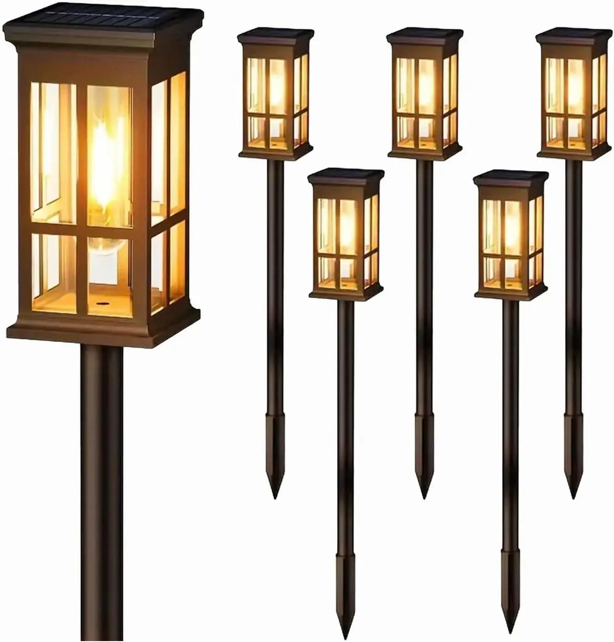 Outdoor Solar Pathway Lights Waterproof LED Landscape Garden Lighting
