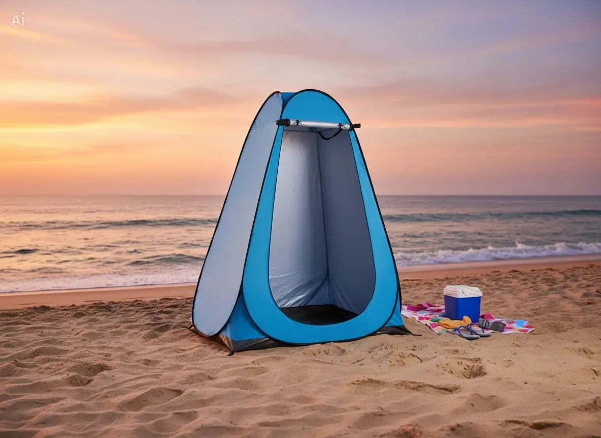 Pop Up Privacy Shower Tent With Portable Changing Room
