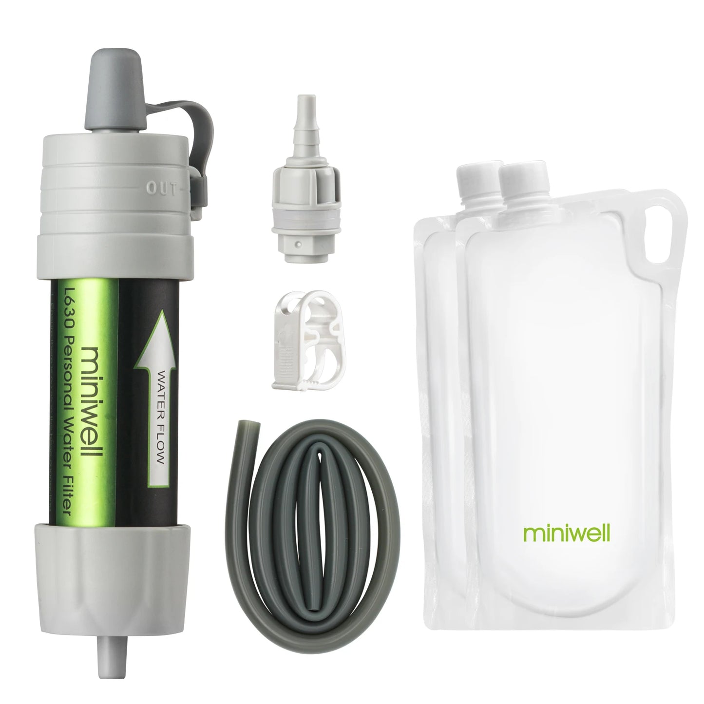 Miniwell L630 Personal Water Filter Straw For Camping Survival