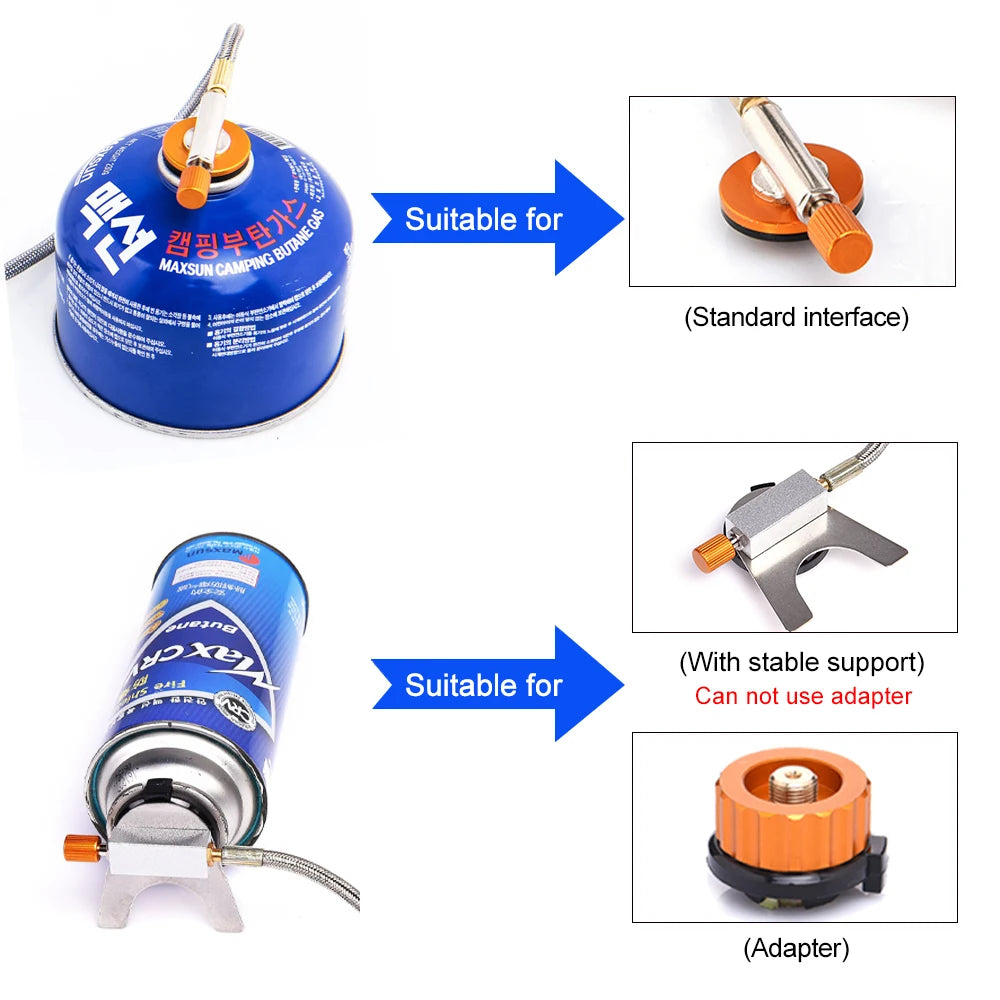 Widesea Portable Butane Camping Stove With Windproof Burner