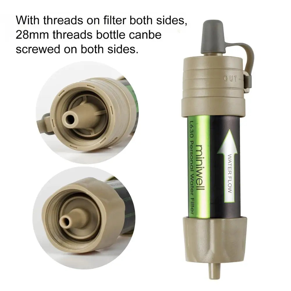 Miniwell L630 Personal Water Filter Straw For Camping Survival