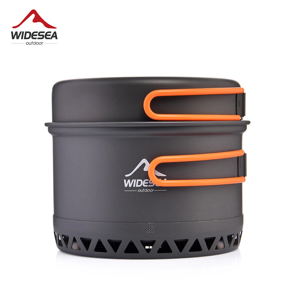 Widesea Foldable Aluminum Camping Cookware Set For Outdoors