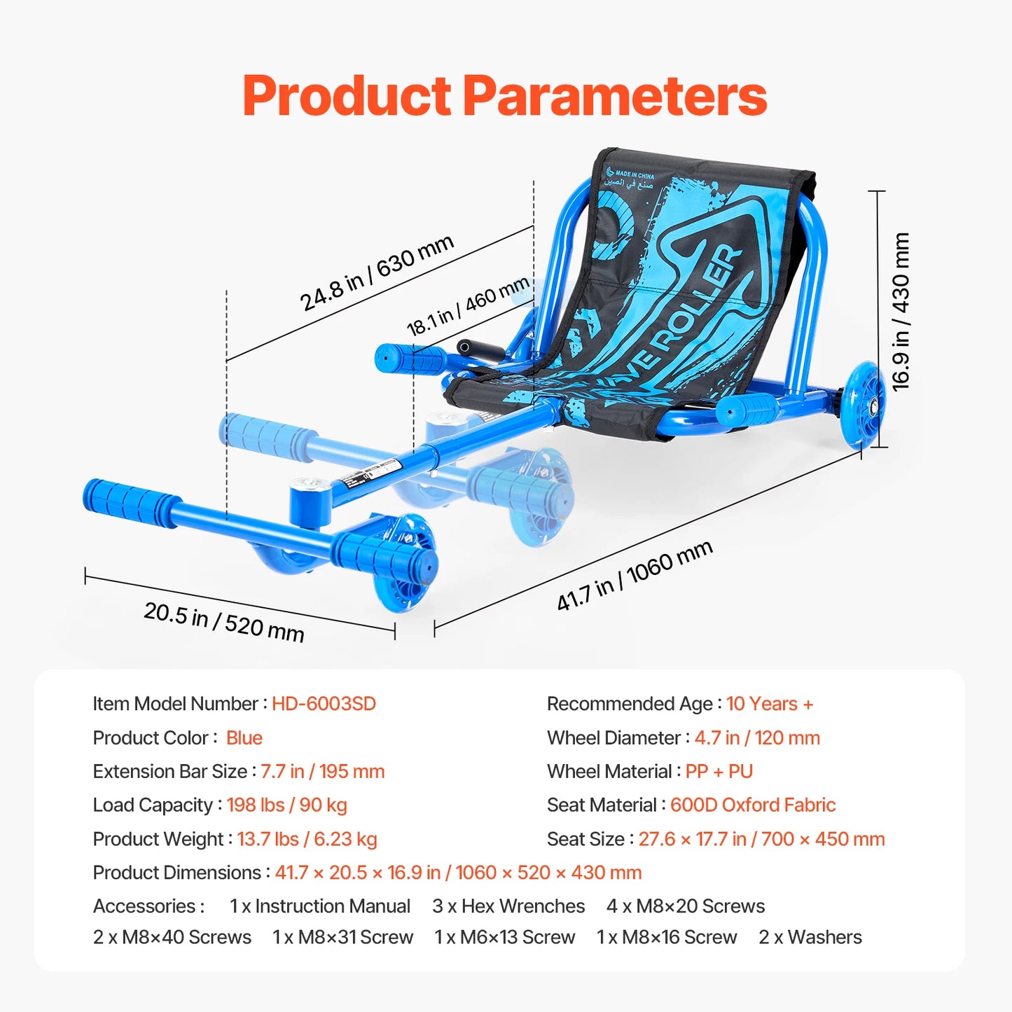 SucceBuy Ride On Scooter Zig Zag Motion Drifting Toy