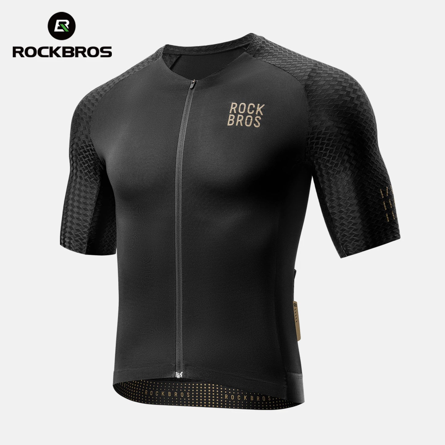 Rockbros Men Lightweight Quick Dry Short Sleeve Cycling Jersey