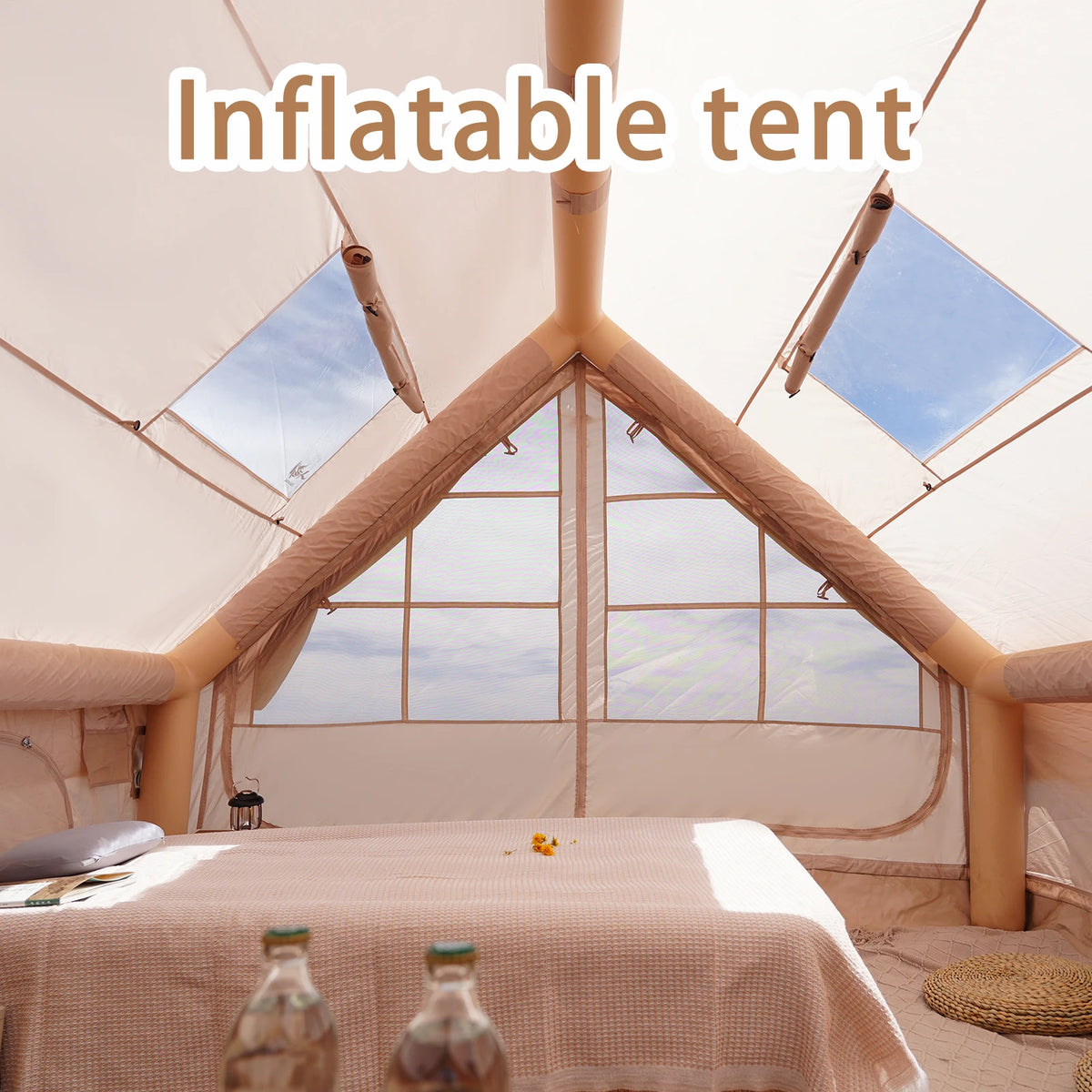 Pakicetus Quick Setup Inflatable Camping Tent With Waterproof Shelter