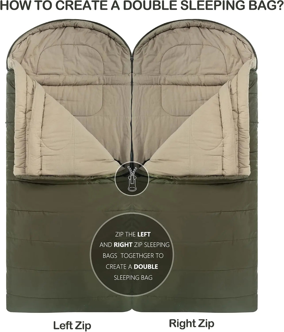XXL Adult Sleeping Bags for Cold Weather