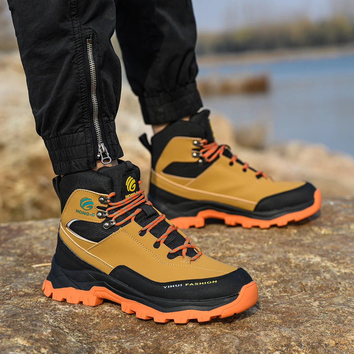 VEIGAR Mens Protective Work Safety Shoes Steel Toe Anti Puncture