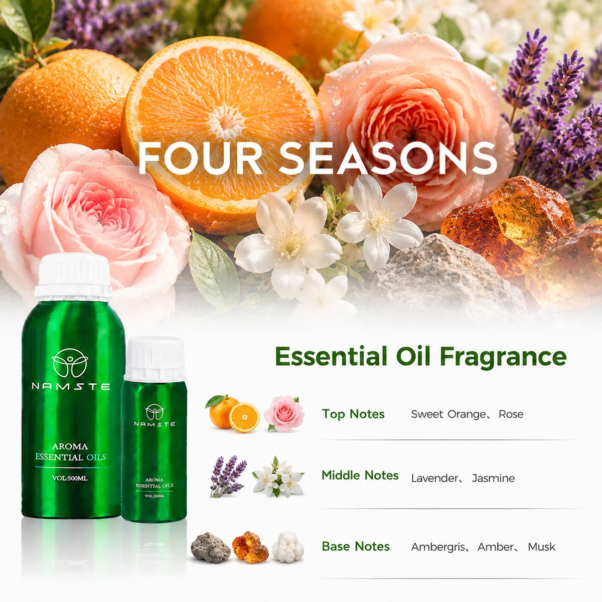 NAMSTE Jasmine Essential Oil Fragrance For Home And Office