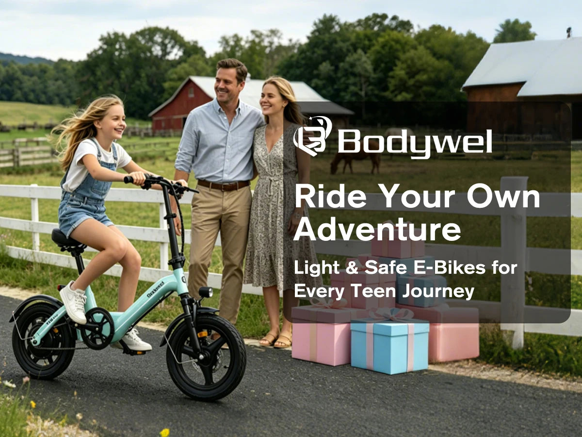 Bodywel Folding Electric Commuter Bike With Dual Disc Brakes