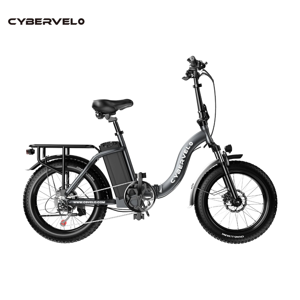 Cybervelo 1000W Foldable Electric Bike With Fat Tires