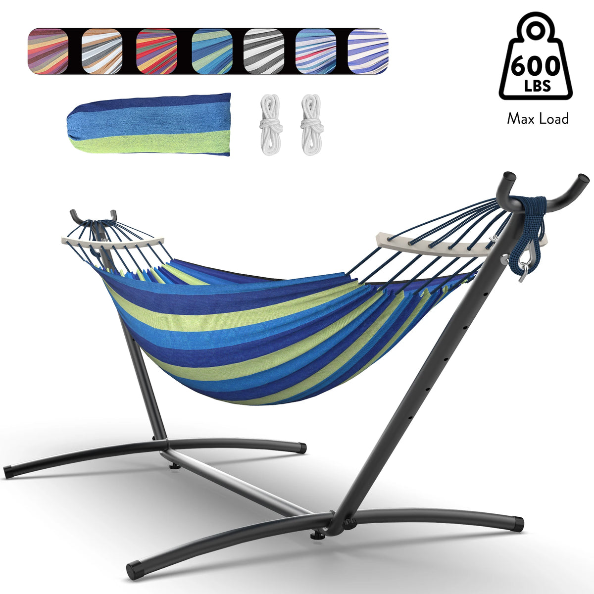 Gyroor Heavy Duty Adjustable Hammock Stand With Carry Bag