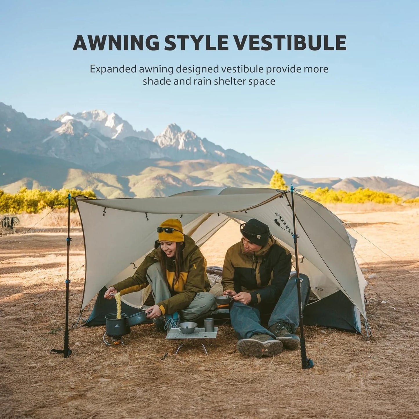 Naturehike Mongar UL Ultralight Backpacking Tent 15D Nylon Waterproof Hiking Tent 1/2 Person Riding Travel Trekking Shelter Tent