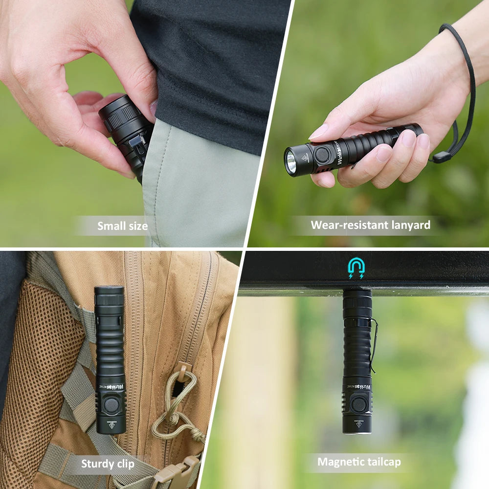 Wurkkos FC11C USB C Rechargeable EDC Flashlight 1200 Lumens
