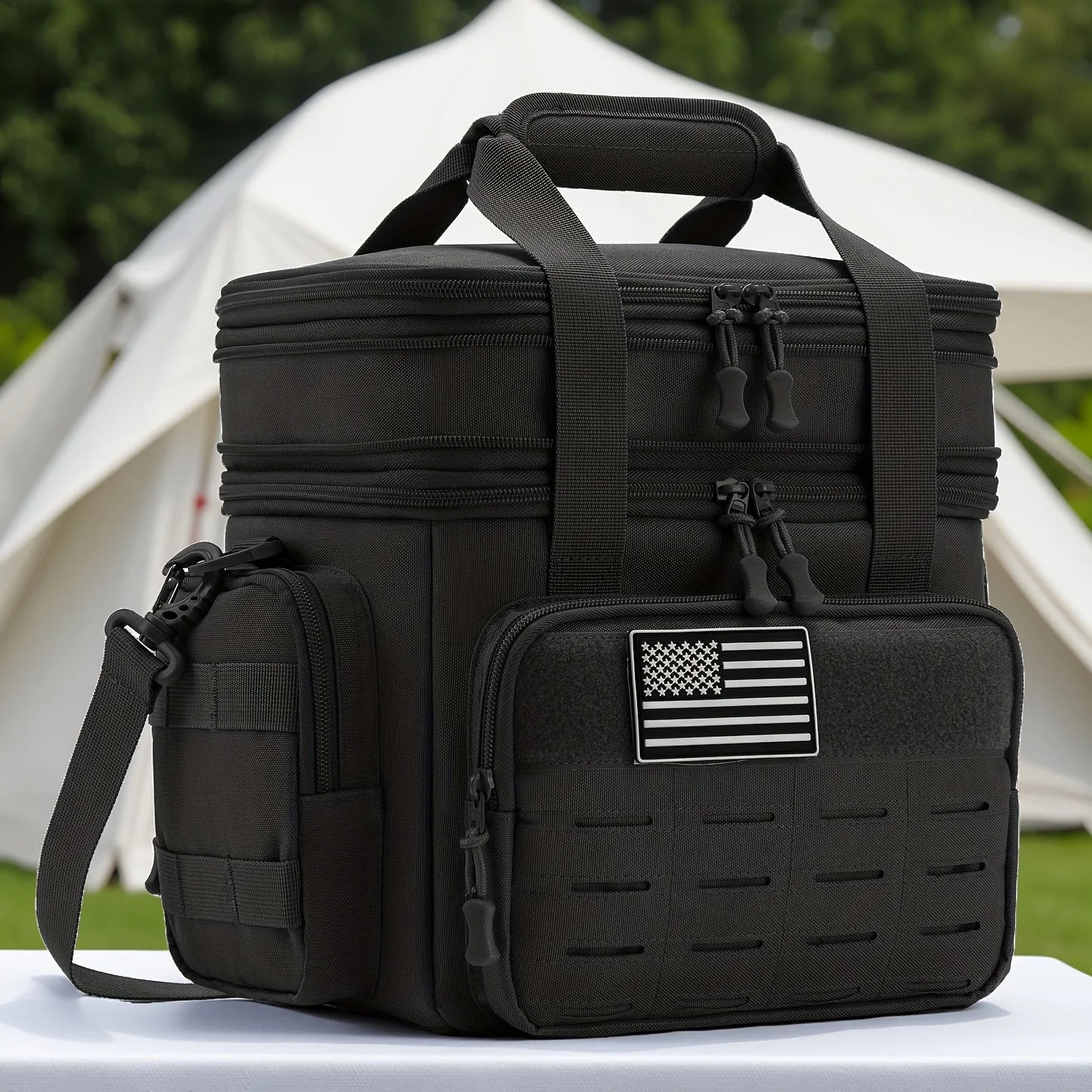 Men's Tactical Lunch Box Expandable 18L Tactical Insulated Cooler Bag,Leak Proof Insulated Lunch Bag For Work Camping Outdoor