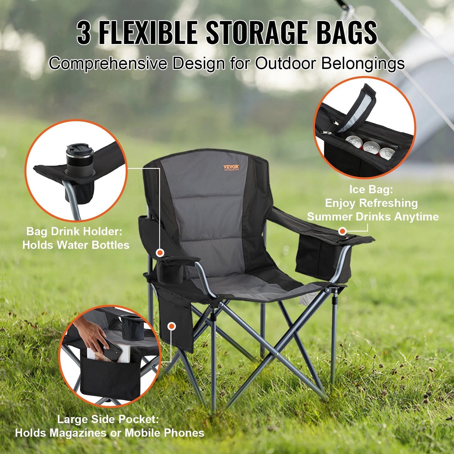 SucceBuy Ultralight Outdoor Camping Chair For Beach Hiking And Fishing
