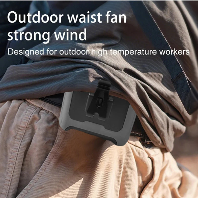 Portable Rechargeable Neck And Waist Clip Cooling Fan