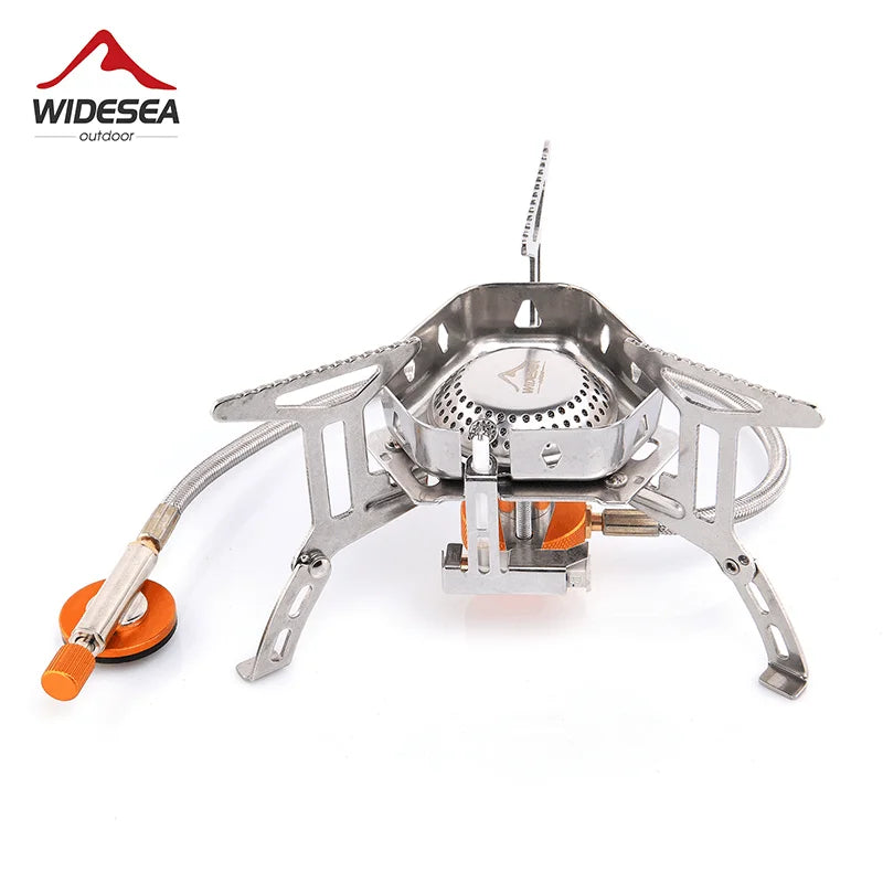 Widesea Portable Butane Camping Stove With Windproof Burner