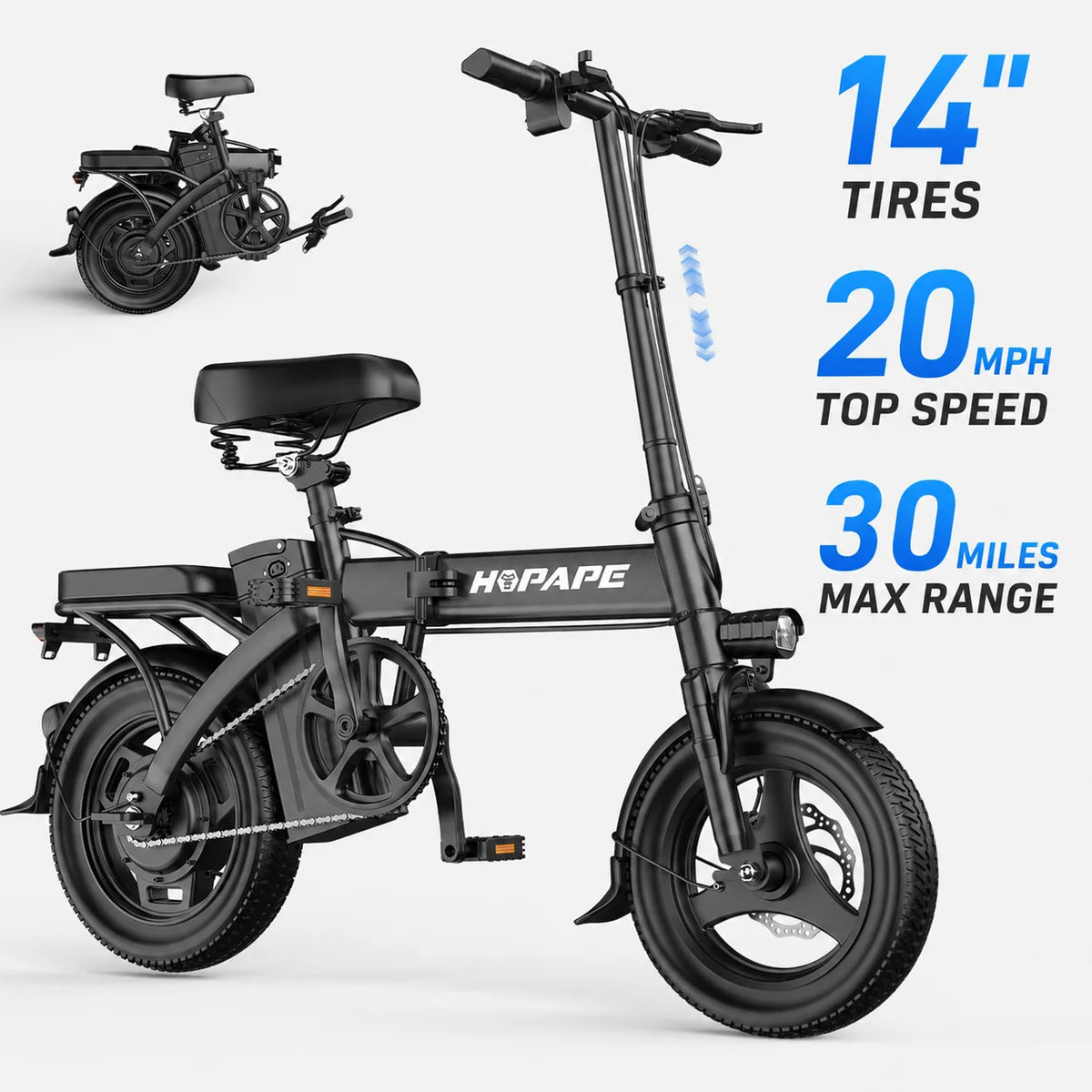 EOEOTWO 750W Peak Electric Mountain Bike With Full Suspension