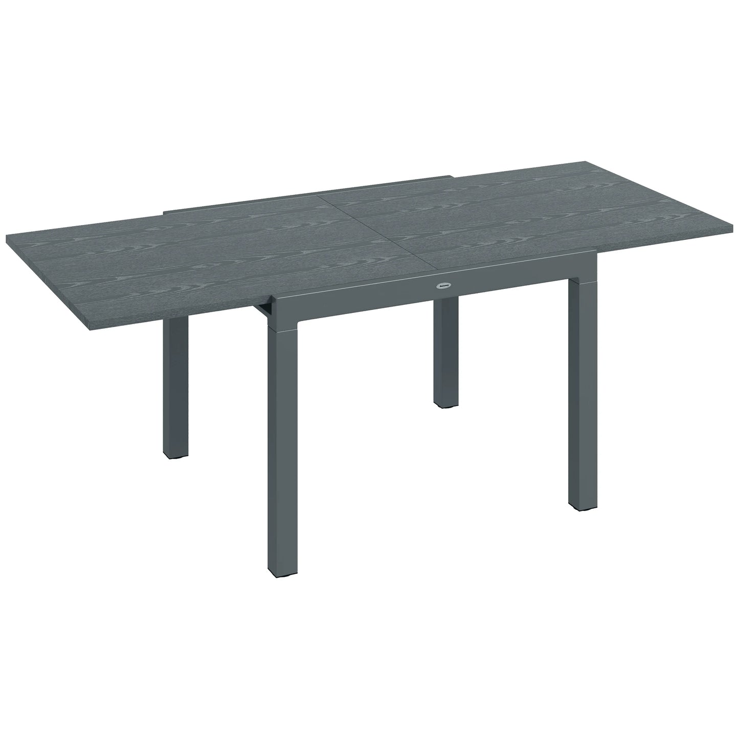 Extendable Outdoor Dining Table With Sturdy Aluminum Frame