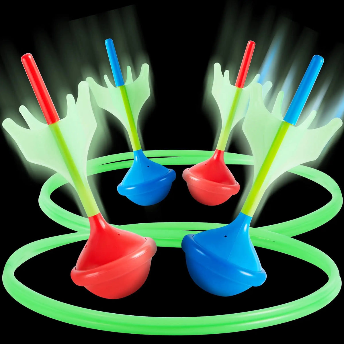 Joyfy Glow In The Dark Lawn Darts Outdoor Game Set