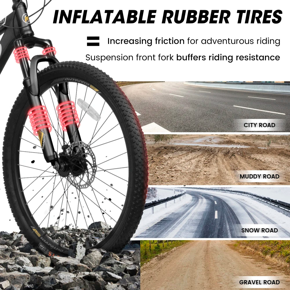All Terrain Mountain Bike 21 Speed Gears And Disc Brakes