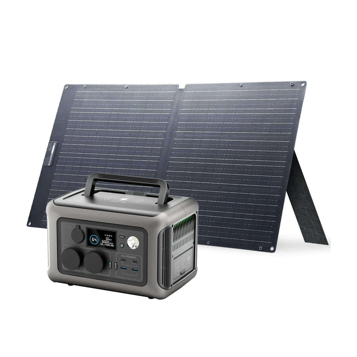 Allpowers 299Wh LiFePo4 Portable Power Station With Solar Panel
