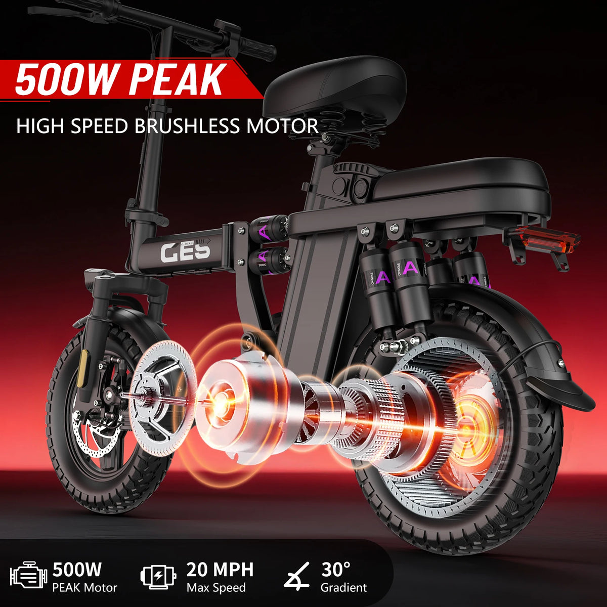 Uplee Ge5 Folding E Bike Removable Battery Excellent For Commuting
