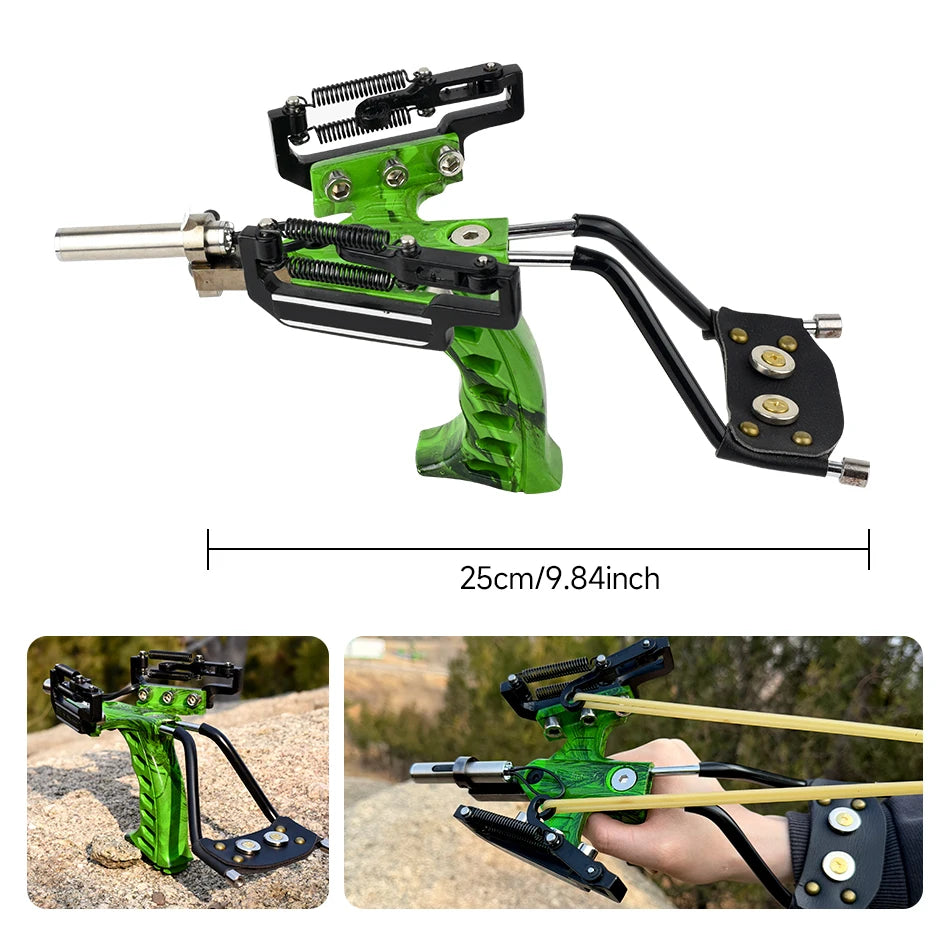 Aluminum Alloy Laser Slingshot With Rubber Bands for Target Practice
