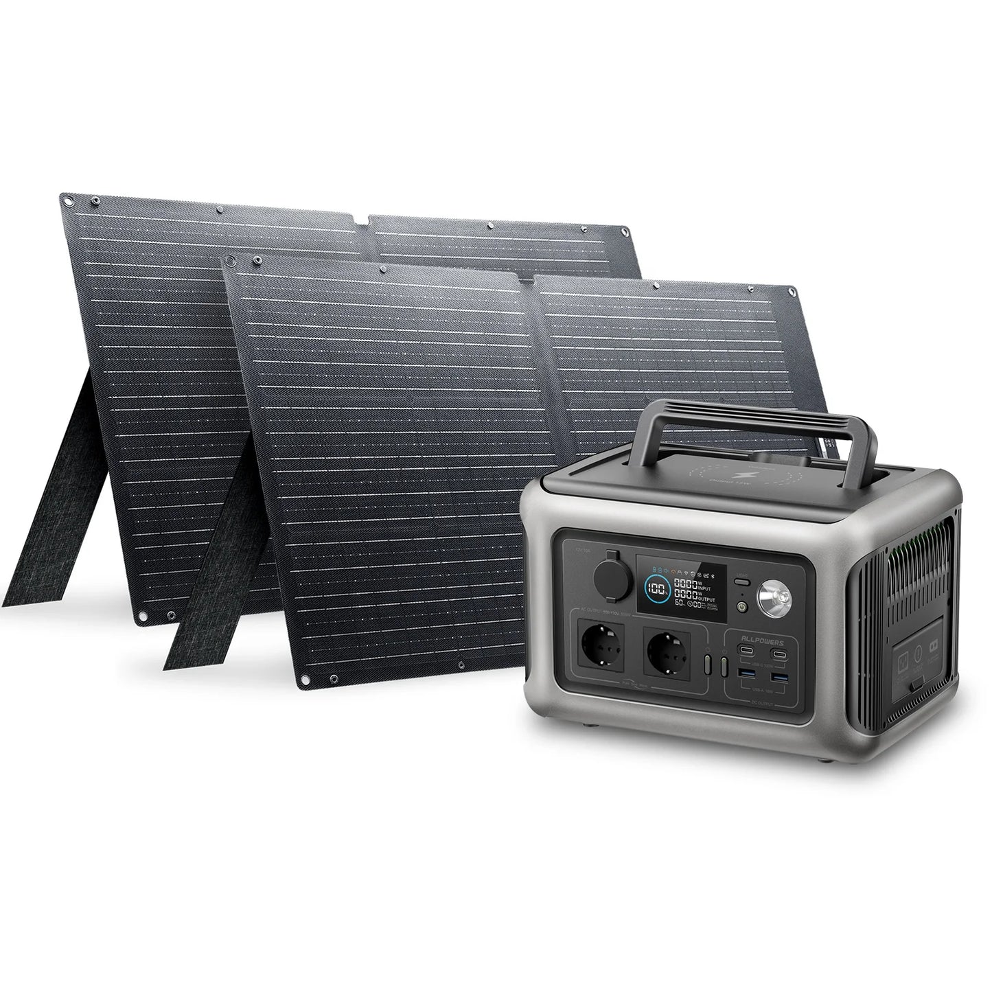 ALLPOWERS Portable Solar Power Station 299Wh LiFePO4 Battery