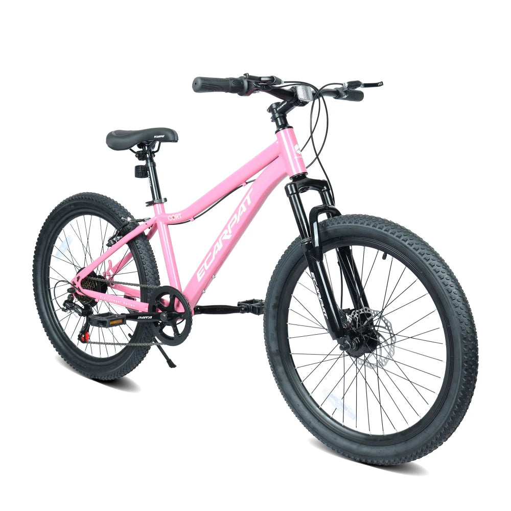 Youth Mountain Bike With 7 Speeds And Front Suspension