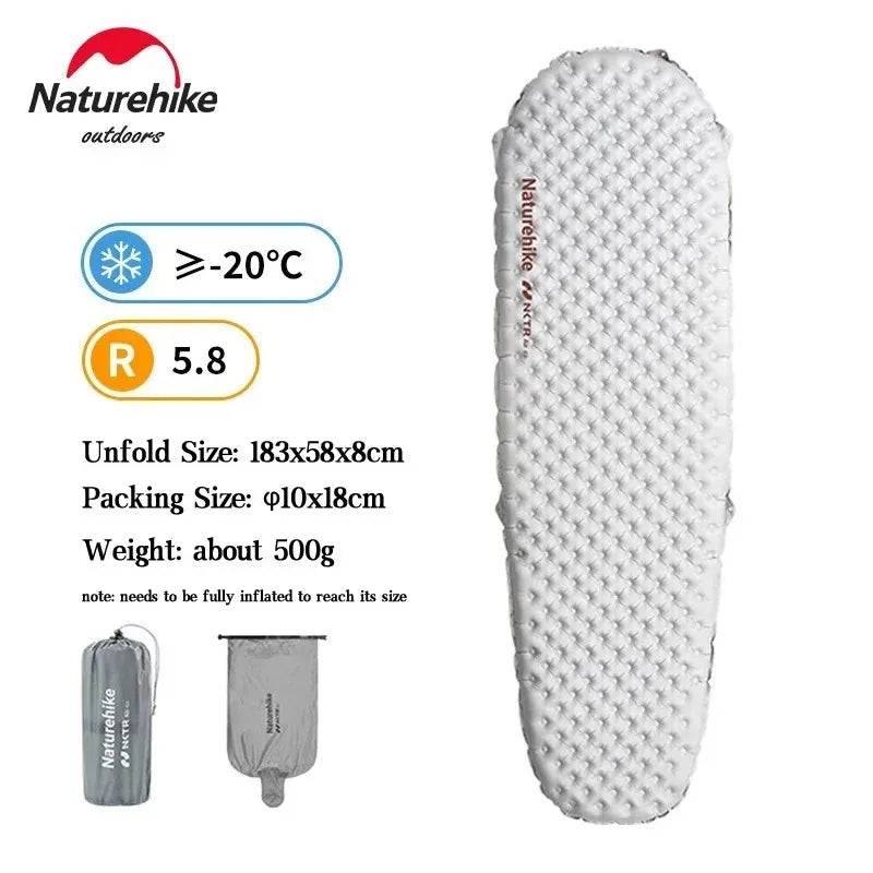 Naturehike Ultralight Inflatable Sleeping Pad With R Value 5.8