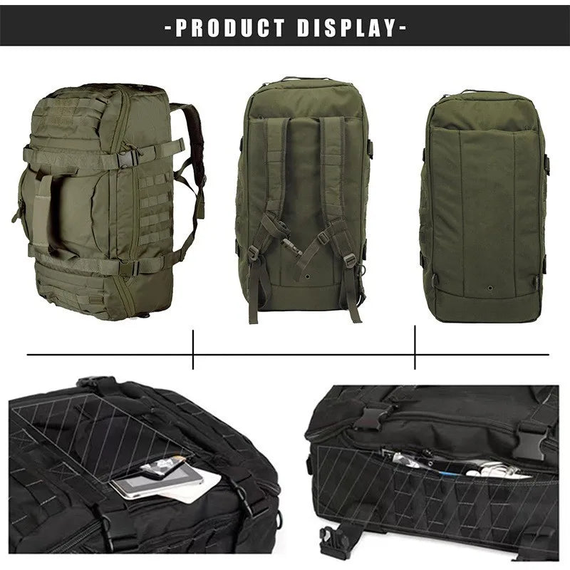 LQARMY Large Capacity Waterproof Travel Duffle Bag Gym Fitness Weekend