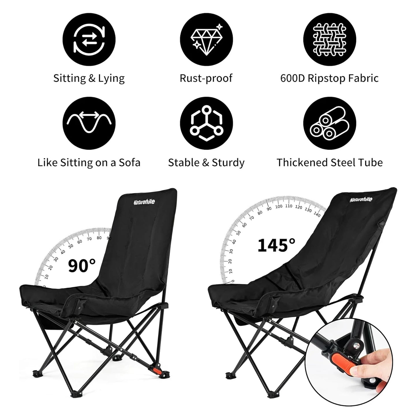 Naturehike Sea Star Adjustable Outdoor Folding Chair