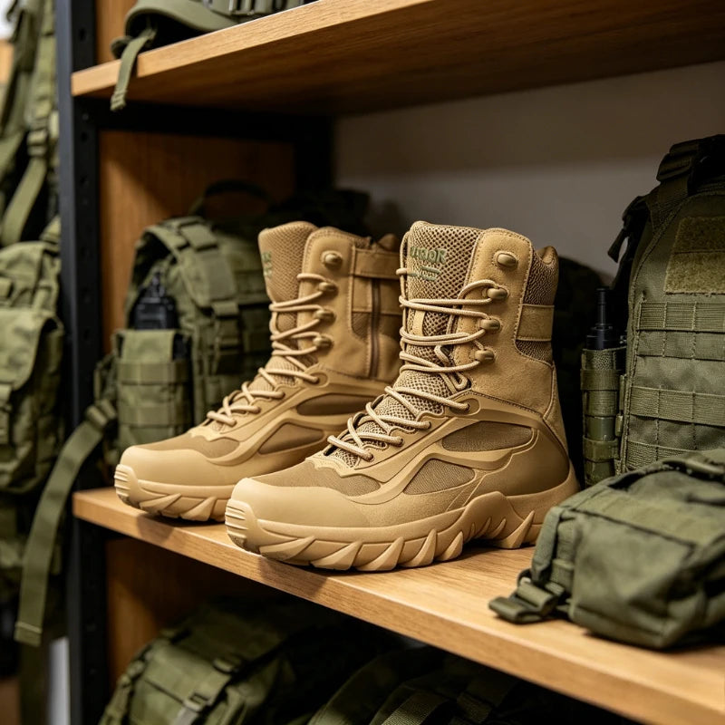 YUYIN Men's Tactical Field Non Slip Outdoor Hiking Boots