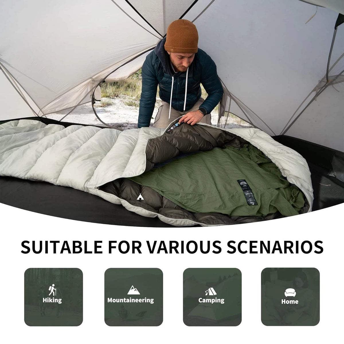 Naturehike Ultralight Portable Mummy Sleeping Bag Liner for Travel