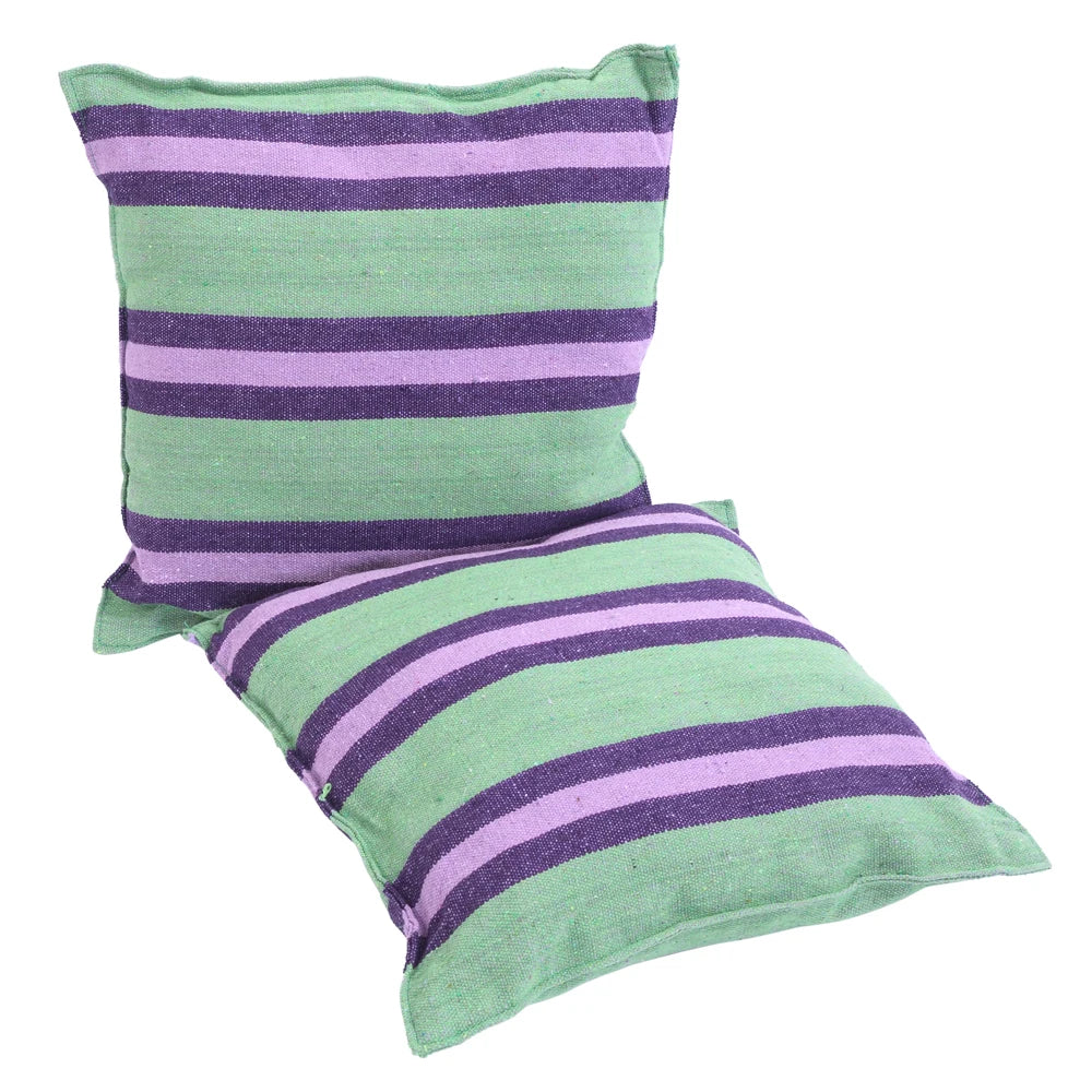 Outdoor Hanging Rope Chair With Soft Pillows For Garden