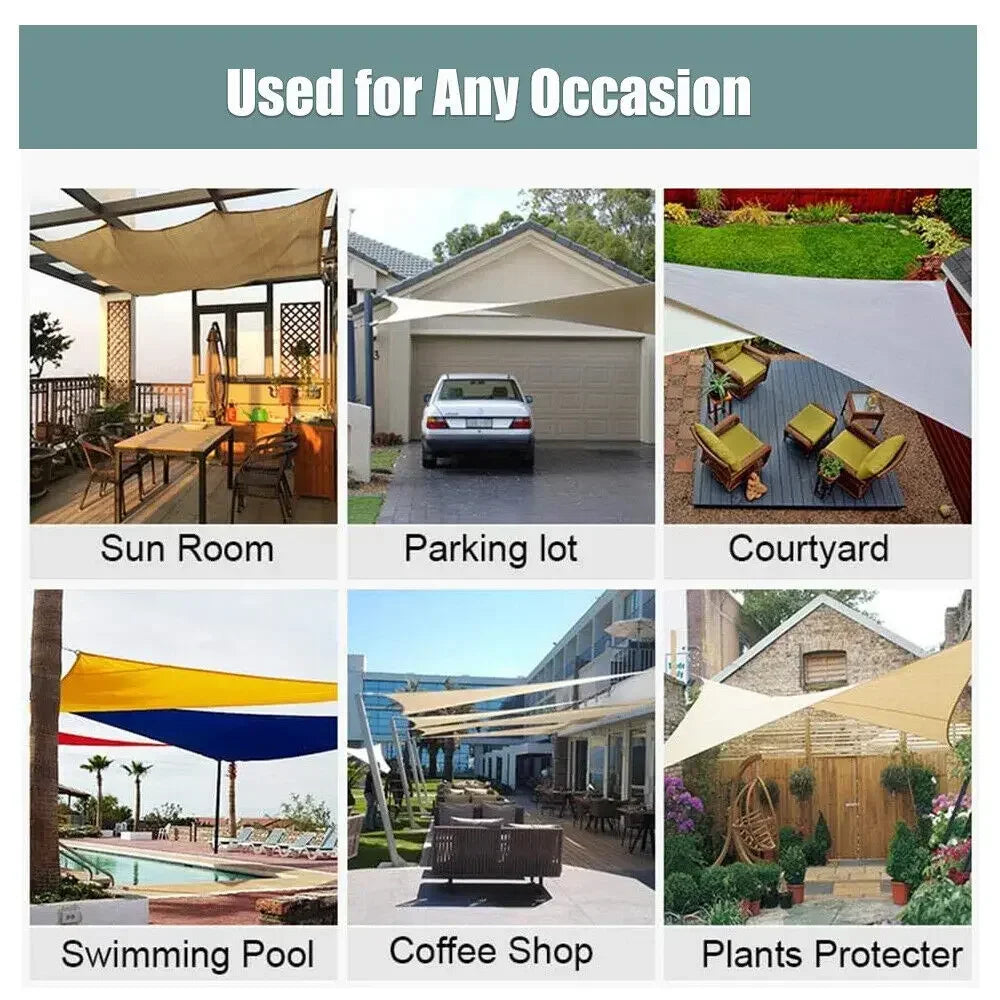 Waterproof Outdoor Shade Sail Canopy For Garden Patio
