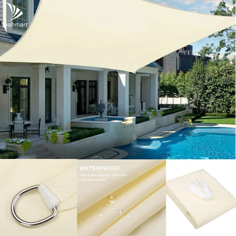 Waterproof Outdoor Shade Sail Canopy For Garden Patio