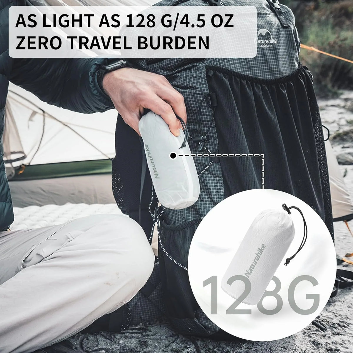 Naturehike Ultralight Portable Mummy Sleeping Bag Liner for Travel