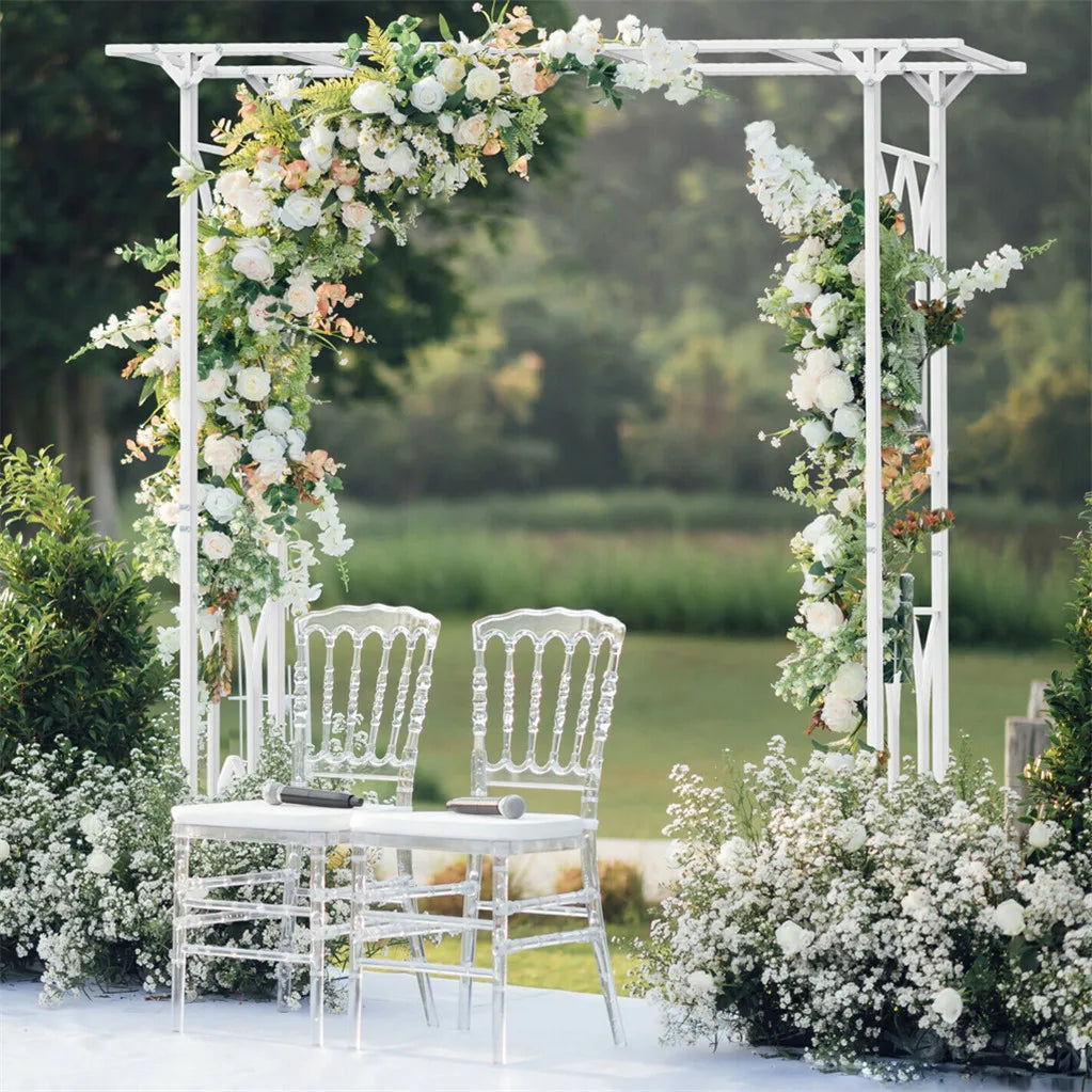 Metal Garden Arch Arbor For Outdoor Wedding And Pergola Trellis