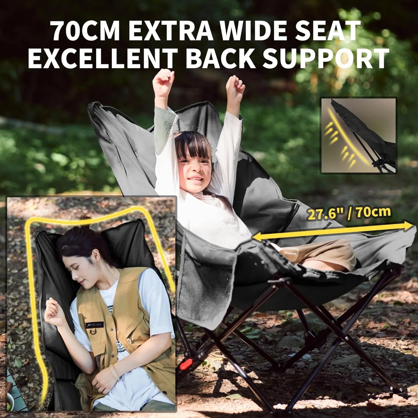 Naturehike Sea Star Adjustable Outdoor Folding Moon Camping Chair